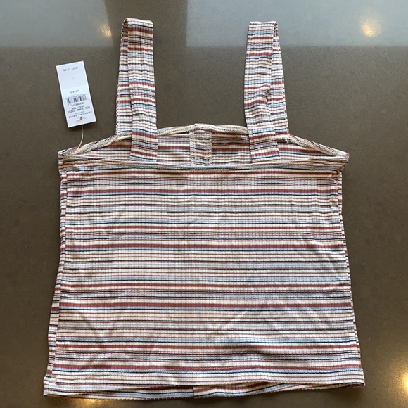 NWT American Eagle stripped ribbed crop tank - Picture 4 of 4